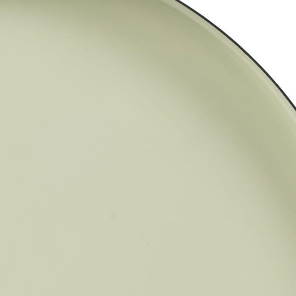 Mesa Auxiliar Negro-Verde Hierro Salón 35,50 X 35,50 X 64,50