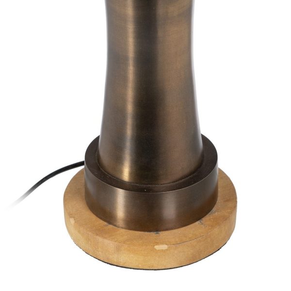 Lámpara Mesa Bronce Tejido-Metal 41 X 41 X 88,50 Cm