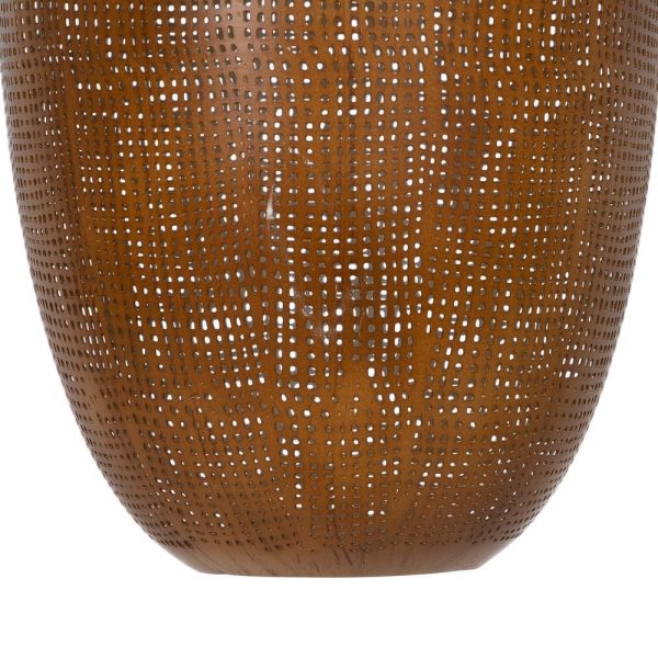 Lámpara techo oro metal iluminación 25 x 25 x 60 cm