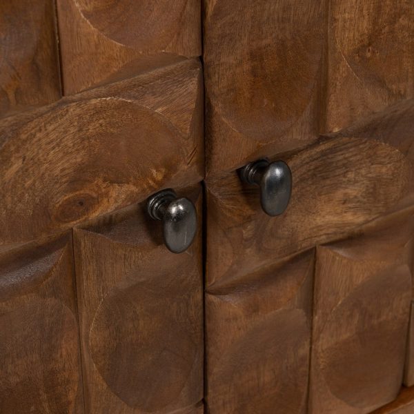 Aparador marrón madera de mango salón 147 x 41 x 87 cm