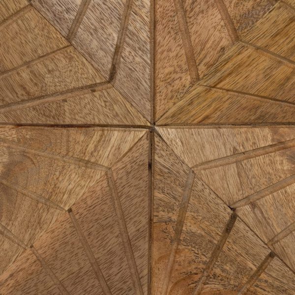 Aparador natural-oro madera de mango 155 x 42 x 85 cm