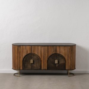 Aparador Natural-Oro Madera De Mango 153 X 41 X 75 Cm Aparador Natural-Oro Madera De Mango 153 X 41 X 75 Cm