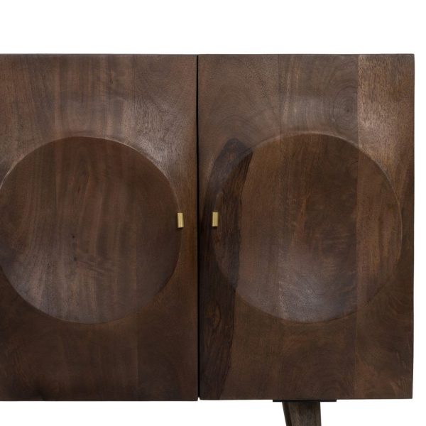 Aparador marrón madera de mango salón 152 x 42 x 82 cm