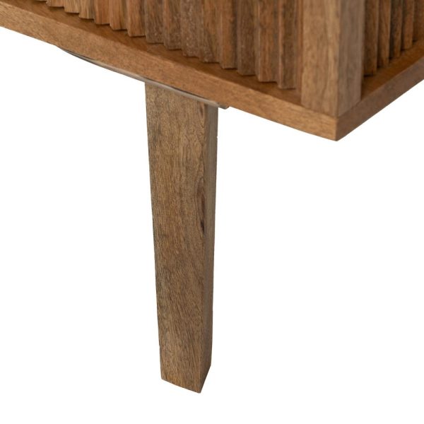 Mueble recibidor natural madera de mango 107 x 43 x 85 cm