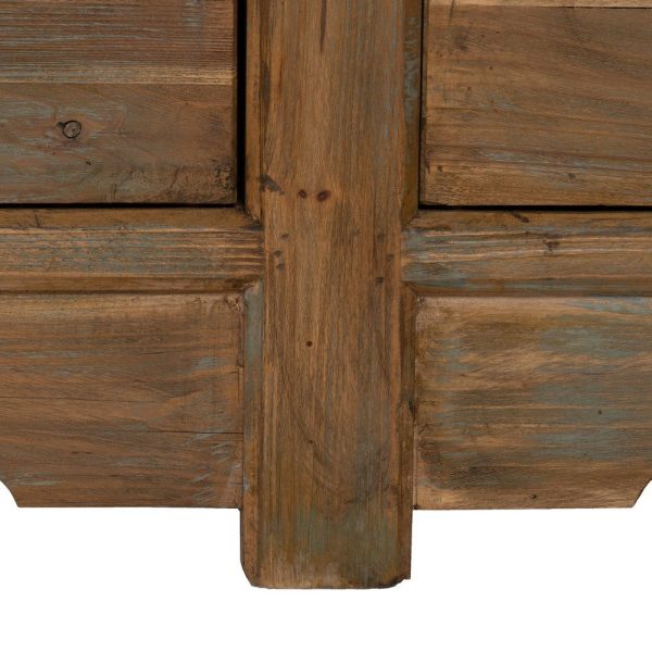 Aparador natural madera de pino salón 200 x 48 x 90 cm