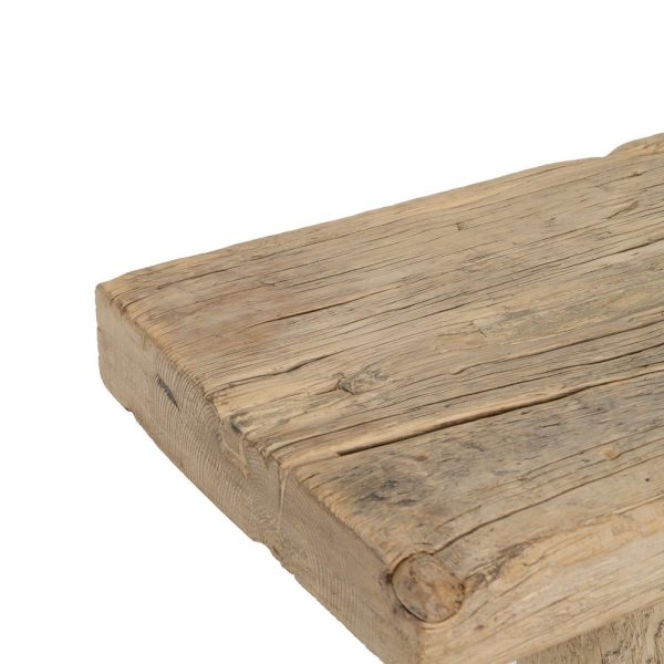 Consola natural madera de olmo entrada 180 x 38 x 76 cm