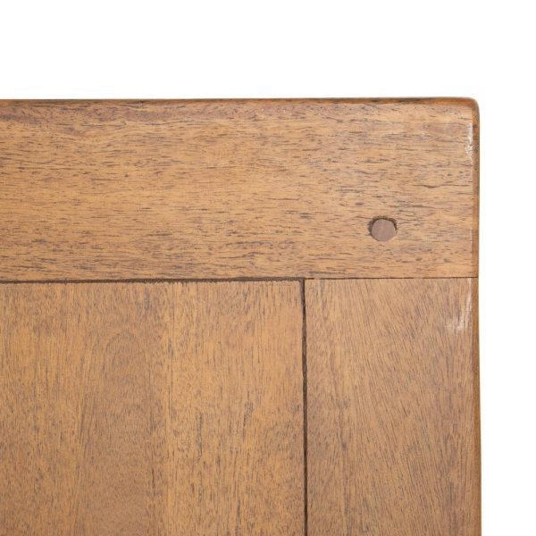 Mesa comedor natural-negro madera 200 x 100 x 78 cm