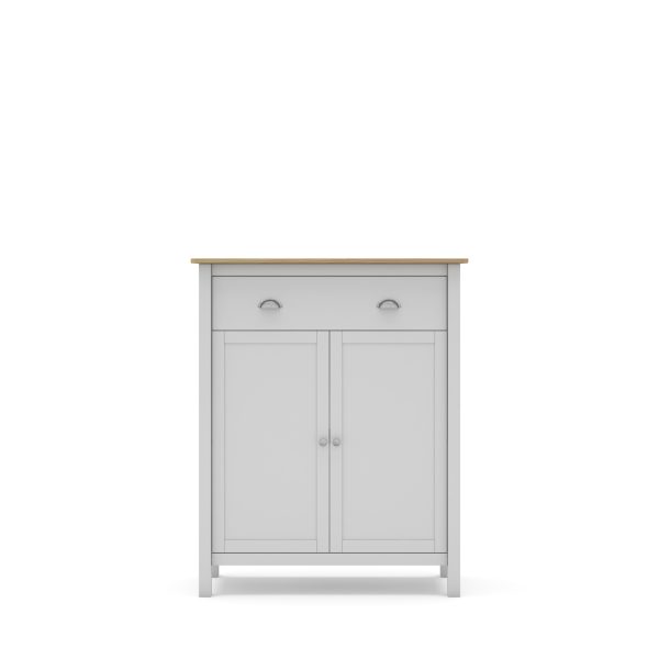 Mueble aux. misti 2p1c blanco/roble