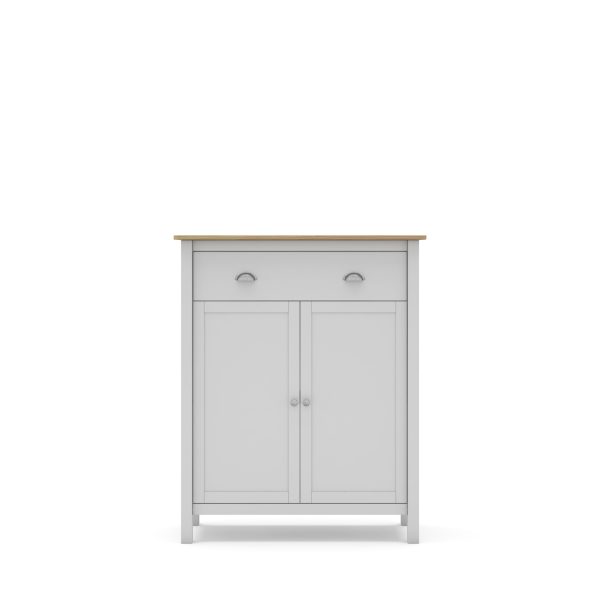 Mueble aux. misti 2p1c blanco/roble