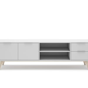 Mueble TV REX 123 cm blanco - diseño de muebles tv - tienda de diseño de  muebles