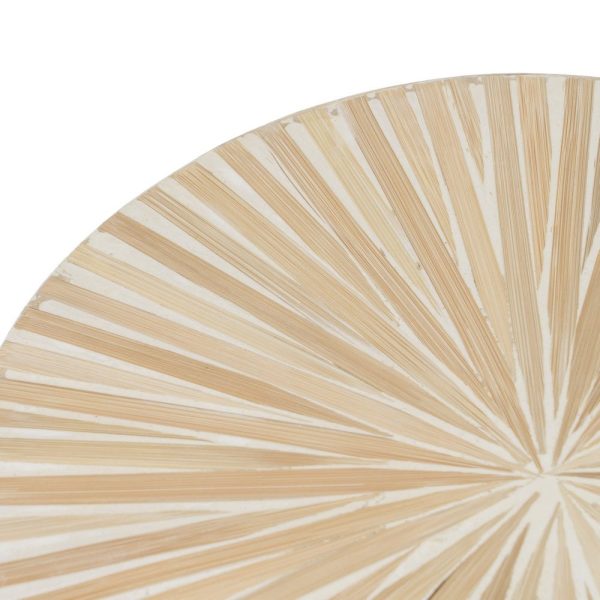 Mesa auxiliar beige bambú / “mdf” 40 x 40 x 45 cm