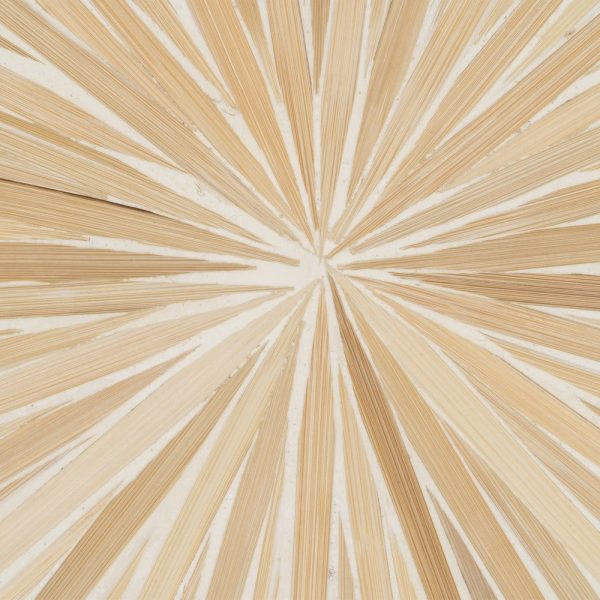 Mesa auxiliar beige bambú / “mdf” 40 x 40 x 45 cm