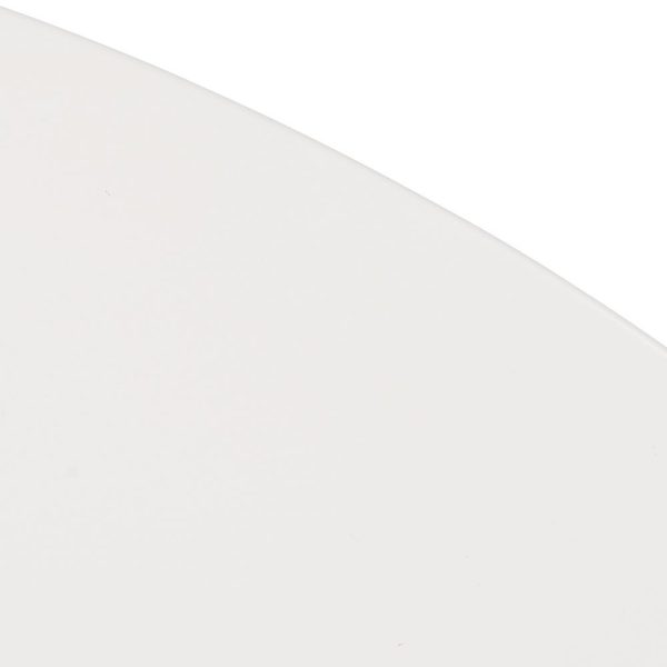Mesa comedor blanco-natural dm-metal 100 x 100 x 76 cm