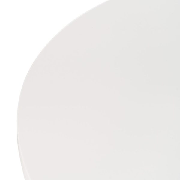 Mesa comedor blanco-natural dm-metal 120 x 120 x 76 cm