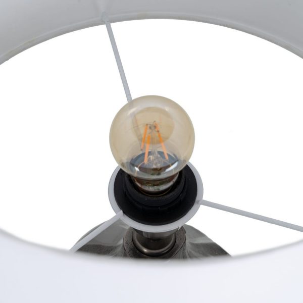 Lámpara mesa cobre metal iluminación 35 x 35 x 73 cm