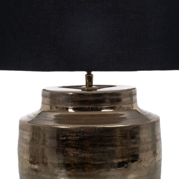 Lámpara mesa dorado metal iluminación 40,75 x 40,75 x 55