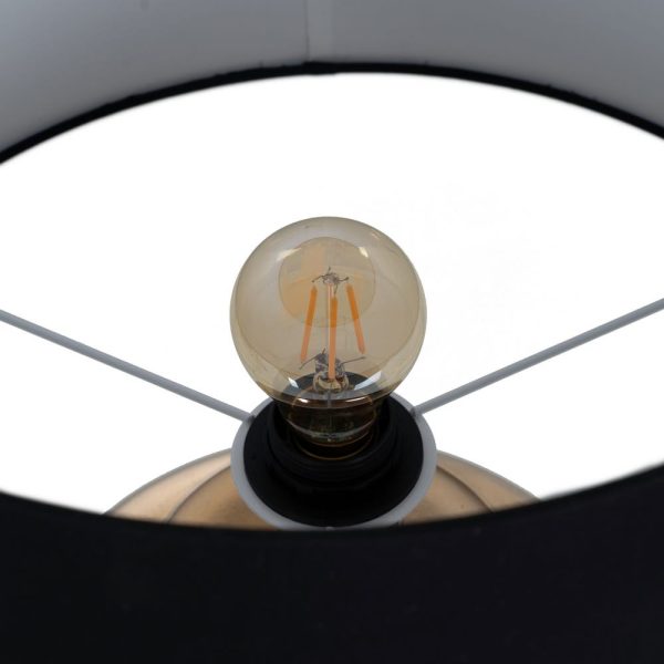 Lámpara mesa dorado metal iluminación 40,75 x 40,75 x 73 cm