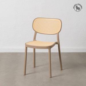 Silla Beige-Taupe Polipropileno Salón 53,80 X 47,50 X 78 Cm Silla Beige-Taupe Polipropileno Salón 53,80 X 47,50 X 78 Cm