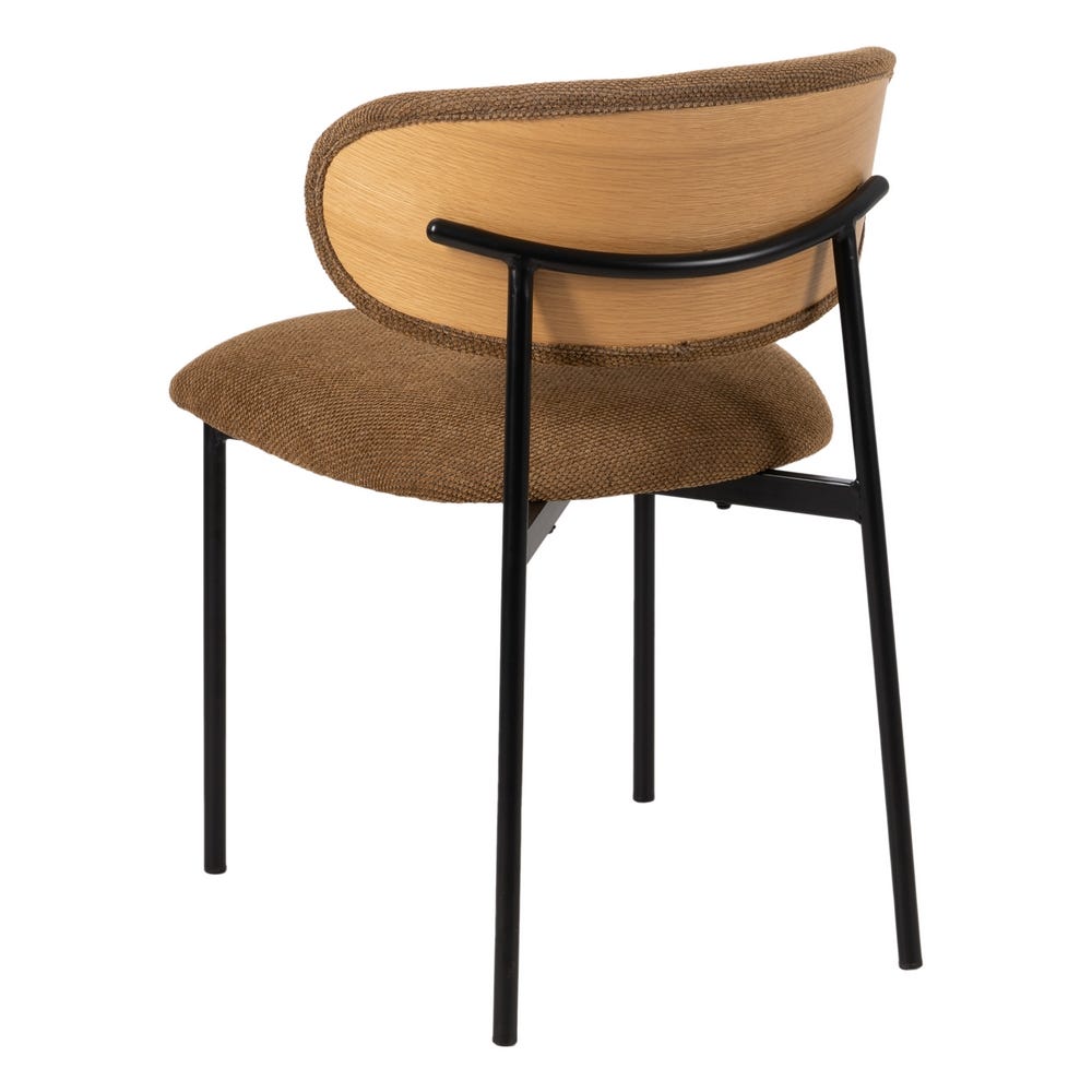 Silla Marrón Tejido-Metal Salón 50 X 54 X 73,50 Cm Silla Marrón Tejido-Metal Salón 50 X 54 X 73,50 Cm