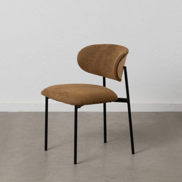 Silla Marrón Tejido-Metal Salón 50 X 54 X 73,50 Cm
