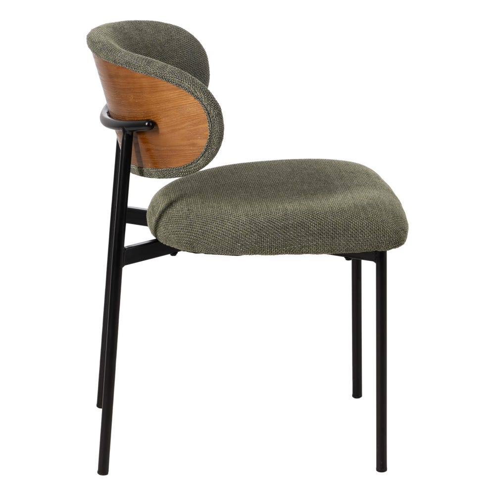 Silla Verde Tejido-Metal Salón 50 X 54 X 73,50 Cm Silla Verde Tejido-Metal Salón 50 X 54 X 73,50 Cm