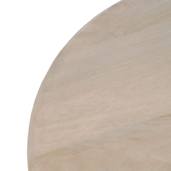 Mesa centro blanco madera-mdf salón 75 x 75 x 35 cm