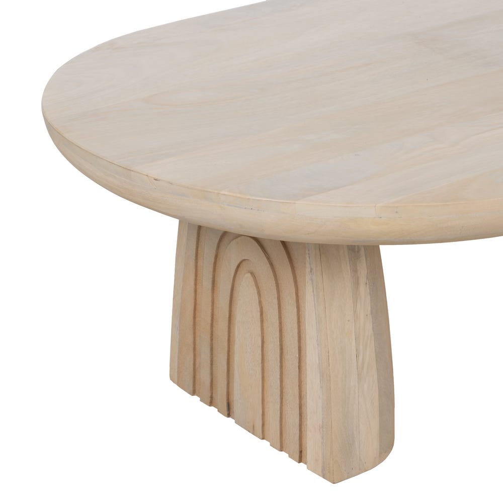 Mesa centro madera de mango salón 120 x 60 x 53 cm - Muebles Orencio -  Denzzo
