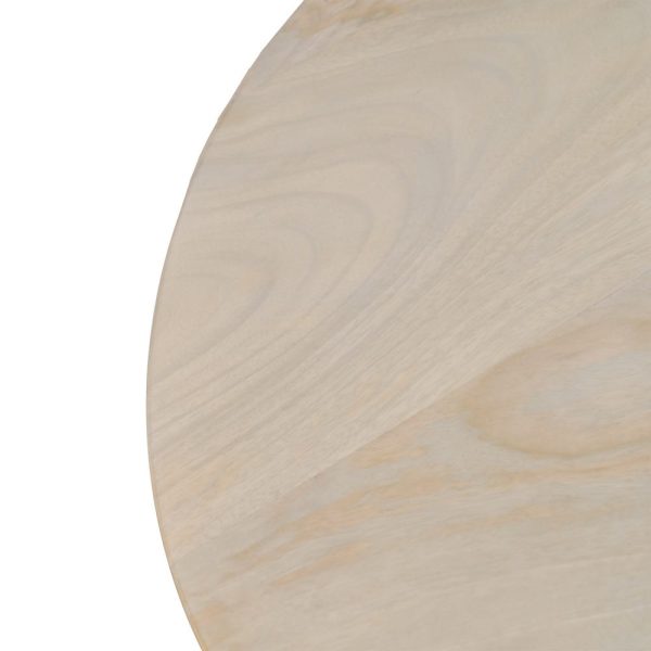 Mesa centro blanco madera de mango salón 107 x 71 x 38 cm