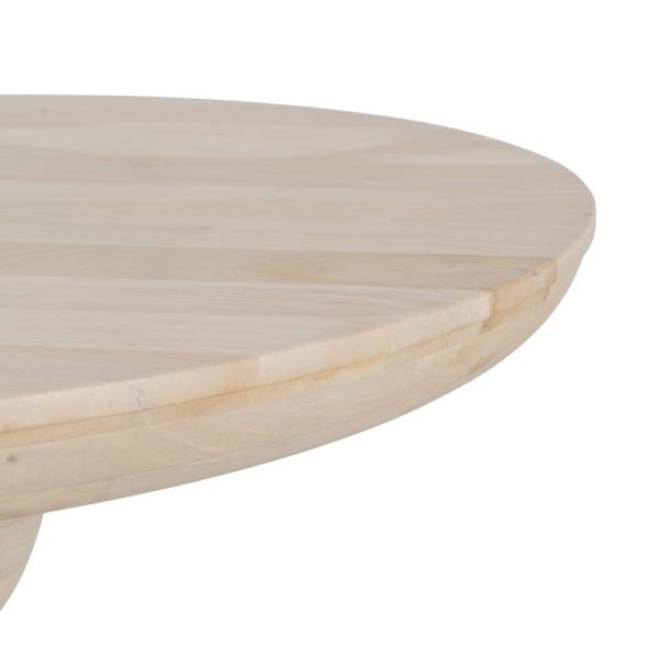 Mesa comedor blanco madera de mango 100 x 100 x 77 cm