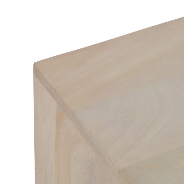 Mueble tv blanco madera de mango salón 140 x 40 x 58 cm