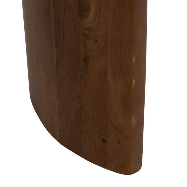 Consola marrón madera de mango entrada 130 x 37 x 76 cm