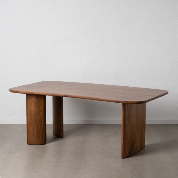 Mesa comedor marrón madera de mango 200 x 100 x 76 cm