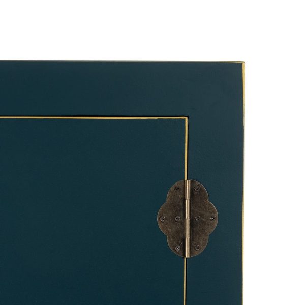 Armario azul madera ”oriente” 100 x 45 x 160 cm