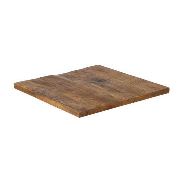 Tablero mesa natural madera de mango 60 x 60 x 3 cm
