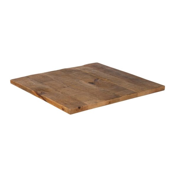 Tablero mesa natural madera de mango 70 x 70 x 3 cm