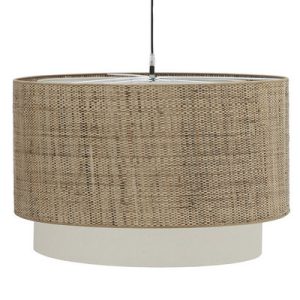 Lámpara doble cilinder rafia-3 y loneta
