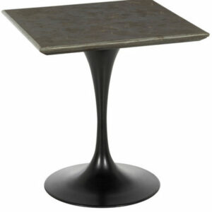 Mesa comedor regina cuadrada piedra gris y hierro Mesa comedor regina cuadrada piedra gris y hierro