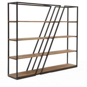 Estantería alentejo roble y hierro Estantería alentejo roble y hierro