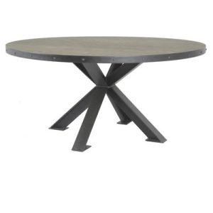 Mesa comedor tibet pino natural y hierro l Mesa comedor tibet pino natural y hierro l