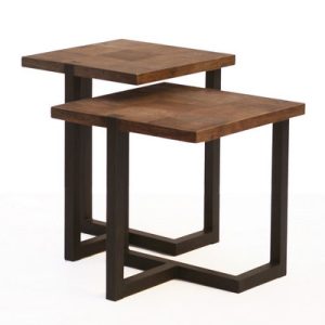 Mesa auxiliar asturias olmo y hierro Mesa auxiliar asturias olmo y hierro