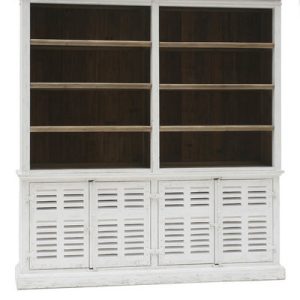 Librería coliseo pino blanco decapado Librería coliseo pino blanco decapado