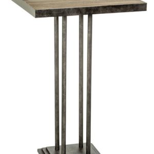 Mesa alta tiping club pino y hierro Mesa alta tiping club pino y hierro