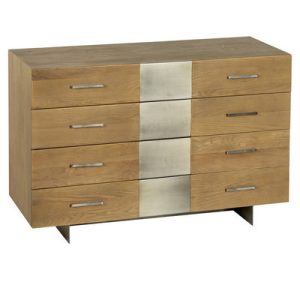 Cómoda kingsbury roble natural y hierro Cómoda kingsbury roble natural y hierro