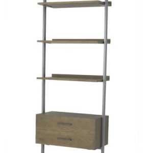 Estantería brixton roble natural y hierro Estantería brixton roble natural y hierro