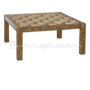 Mesa centro evaristo pino y cristal Mesa centro evaristo pino y cristal