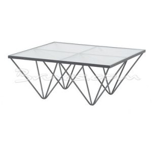 Mesa centro surma de cristal y hierro Mesa centro surma de cristal y hierro