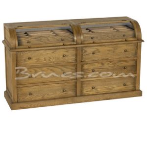 Mostrador sils roble c/ cristal