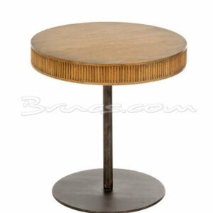 Mesa auxiliar baja dao roble y hierro Mesa auxiliar baja dao roble y hierro