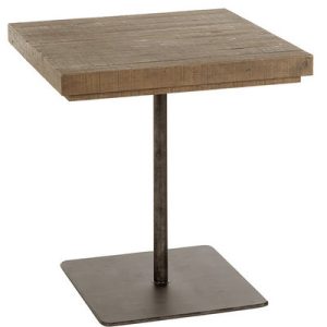 Mesa comedor aspe cuadr. pino y hierro Mesa comedor aspe cuadr. pino y hierro
