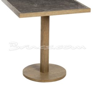 Mesa lagoon cuadrada piedra y roble Mesa lagoon cuadrada piedra y roble